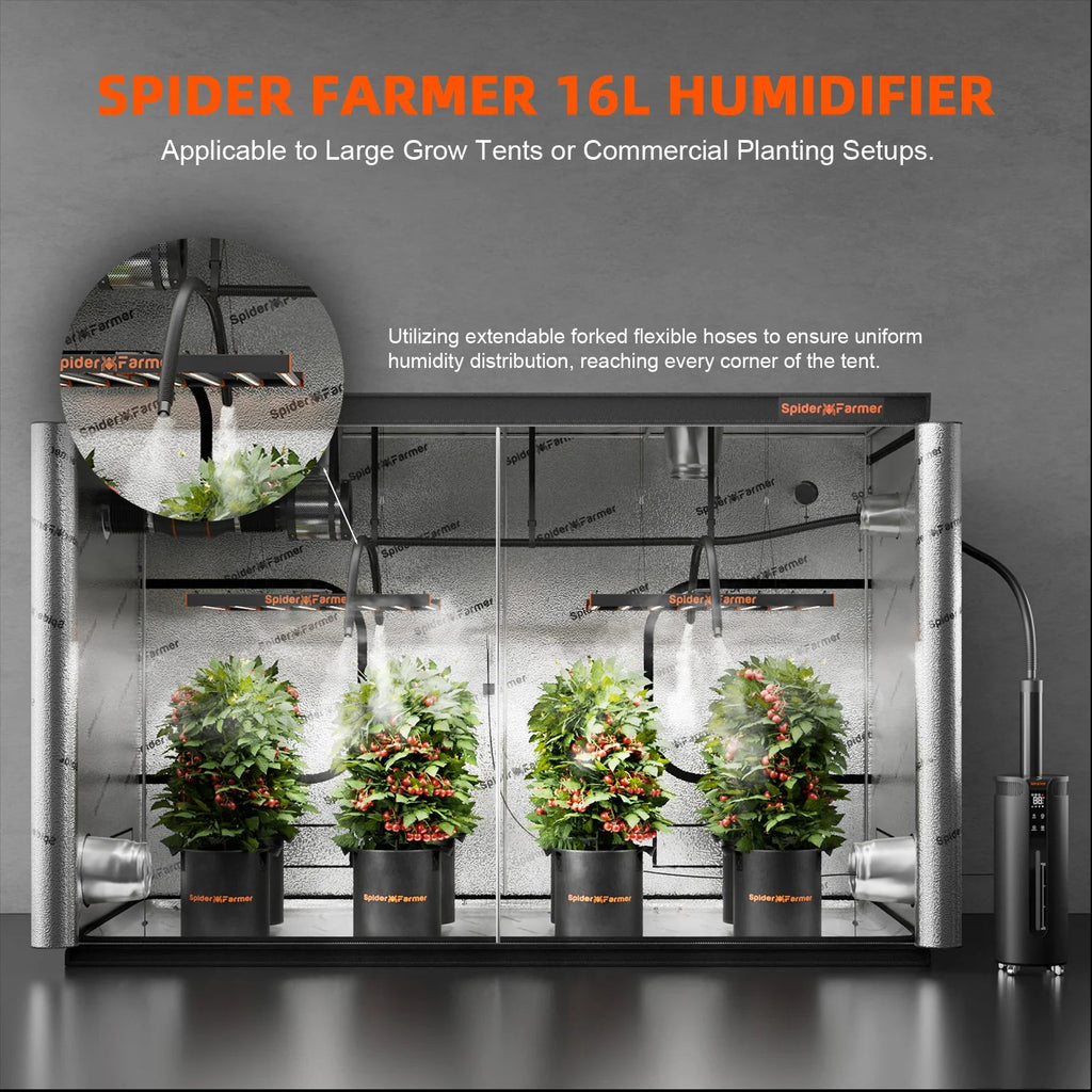 Spider Farmer Luftbefeuchter mit 4 Nebelstufen und 16 Liter Tank – 7