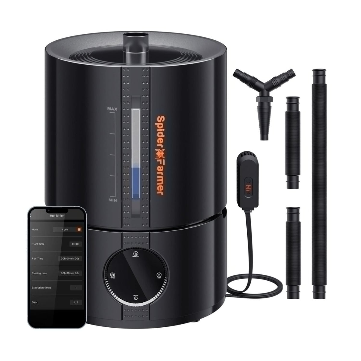 Spider Farmer Smarter Luftbefeuchter mit 4 Nebelstufen und 5 Liter Tank – 1