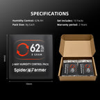 Spider Farmer 10 Stück 8 g 2-Way Humidity Control Hygro-Packs 62% – 8
