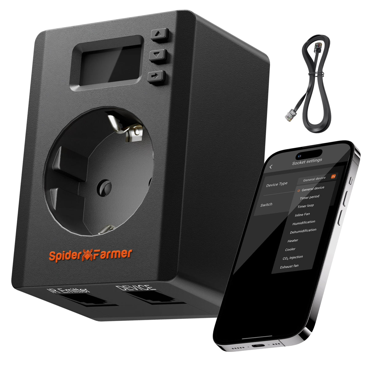 Spider Farmer GGS S-Station smarte WLAN & Bluetooth Zeitschaltuhr mit App-Steuerung – 1