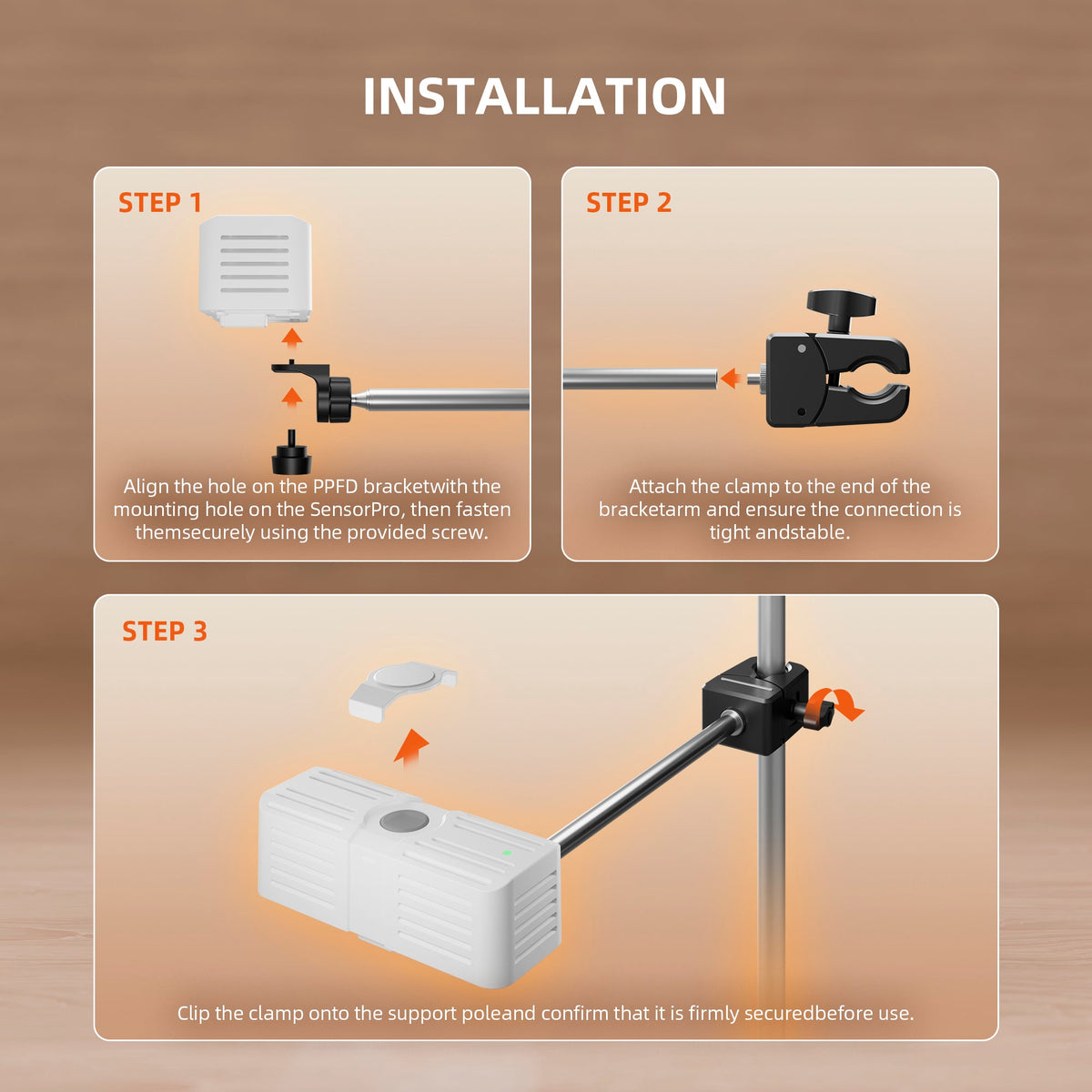 Spider Farmer 5-in-1 Sensor für Temperatur, RLF, CO₂ VPD und PPFD – 10