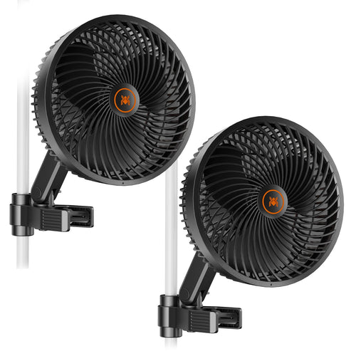 Spider Farmer 2er Set smarter Schwenkventilator mit Stangenclip Ø 15 cm 8 Watt – 1