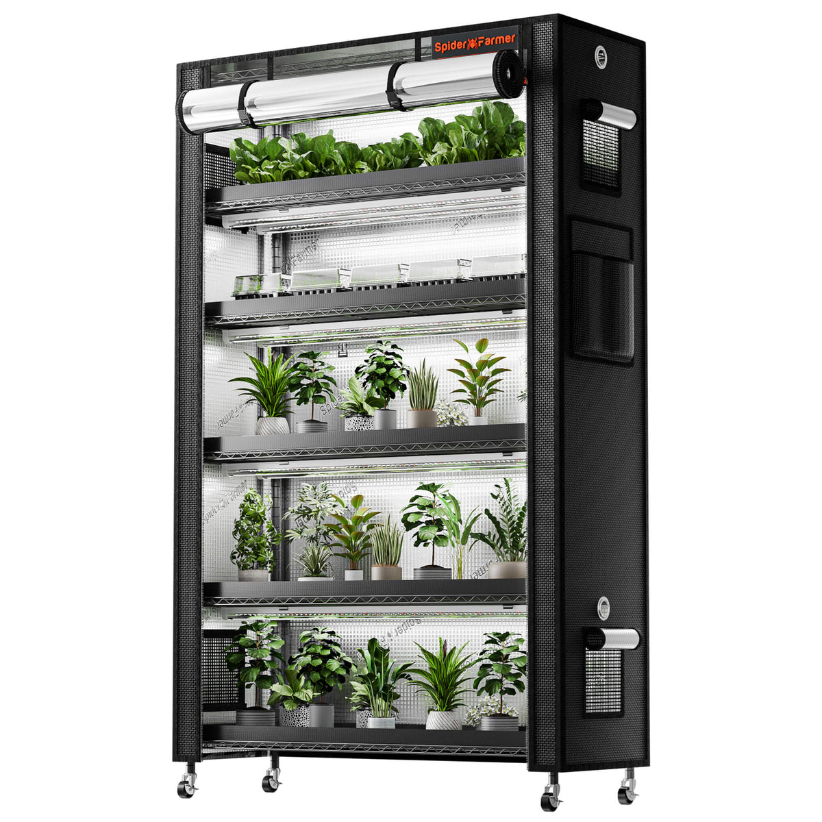 Spider Farmer Anzucht/Stecklinge Komplettset (110x40x180 cm) 220 Watt LED – 1