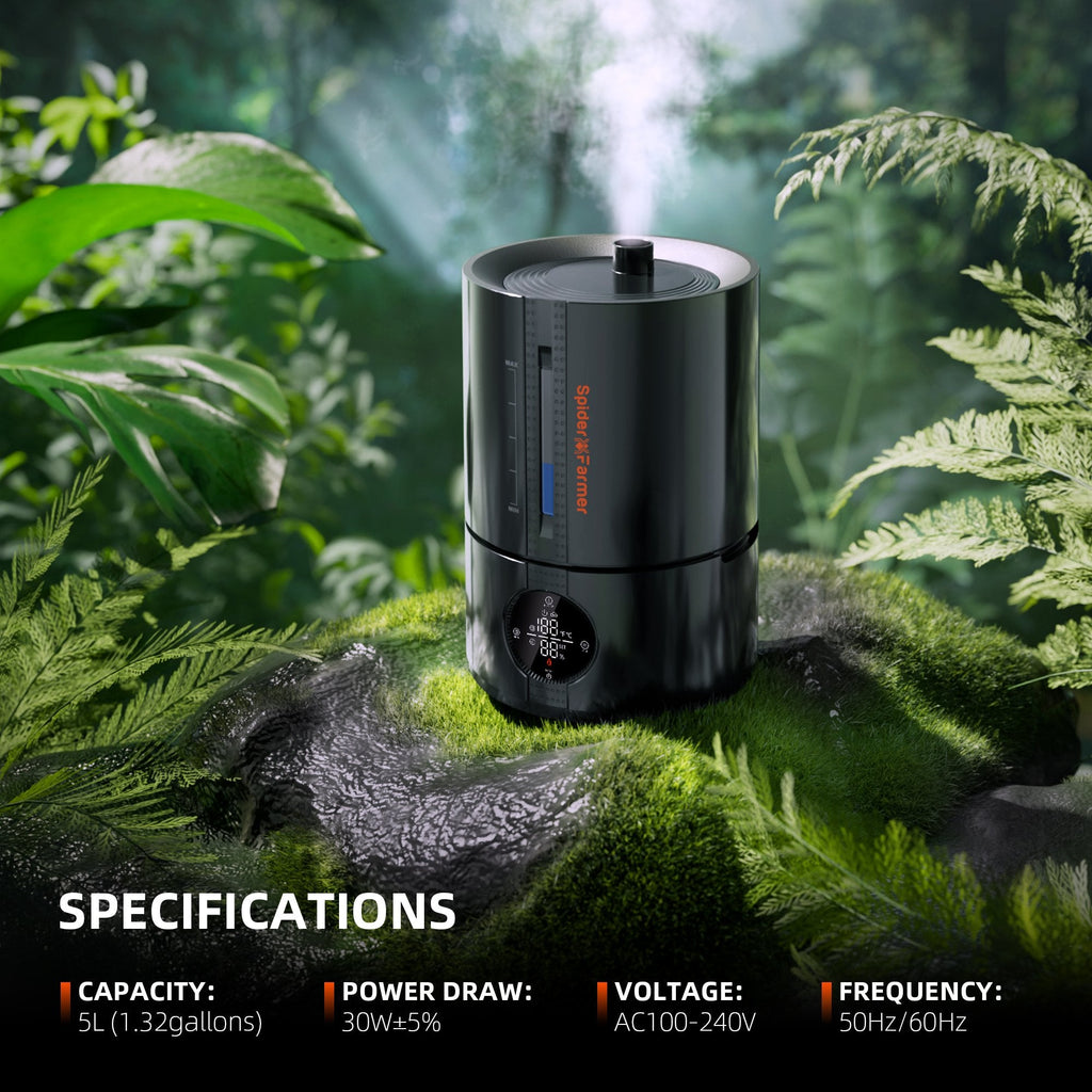 Spider Farmer Smarter Luftbefeuchter mit 4 Nebelstufen und 5 Liter Tank – 7
