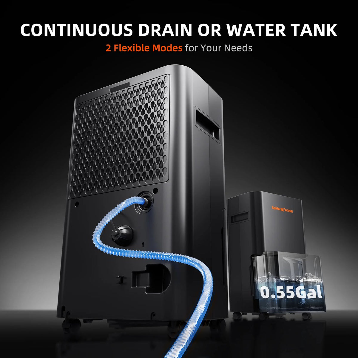 Spider Farmer Smarter Luftentfeuchter 230 Watt und 2 Liter Tank – 11