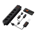 Spider Farmer GGS AC5 Smarte Steckdosenleiste mit Temperatur-, Feuchtigkeits- und Lichtsensor – 1