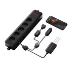Spider Farmer GGS AC5 Smarte Steckdosenleiste mit Temperatur-, Feuchtigkeits- und Lichtsensor – 1
