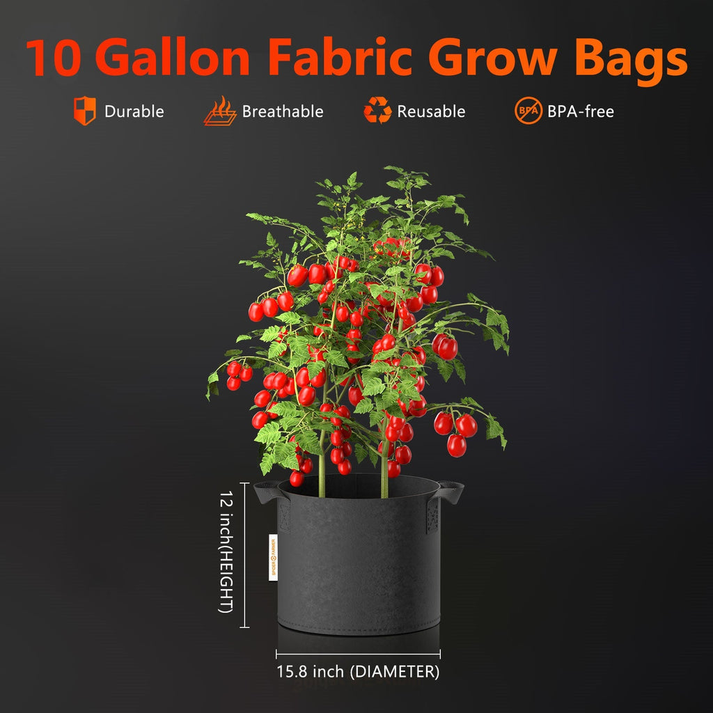 Spider Farmer 5er Set Stofftöpfe 40 L – 4
