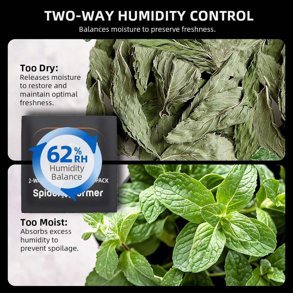 Spider Farmer 10 Stück 8 g 2-Way Humidity Control Hygro-Packs 62% – 4