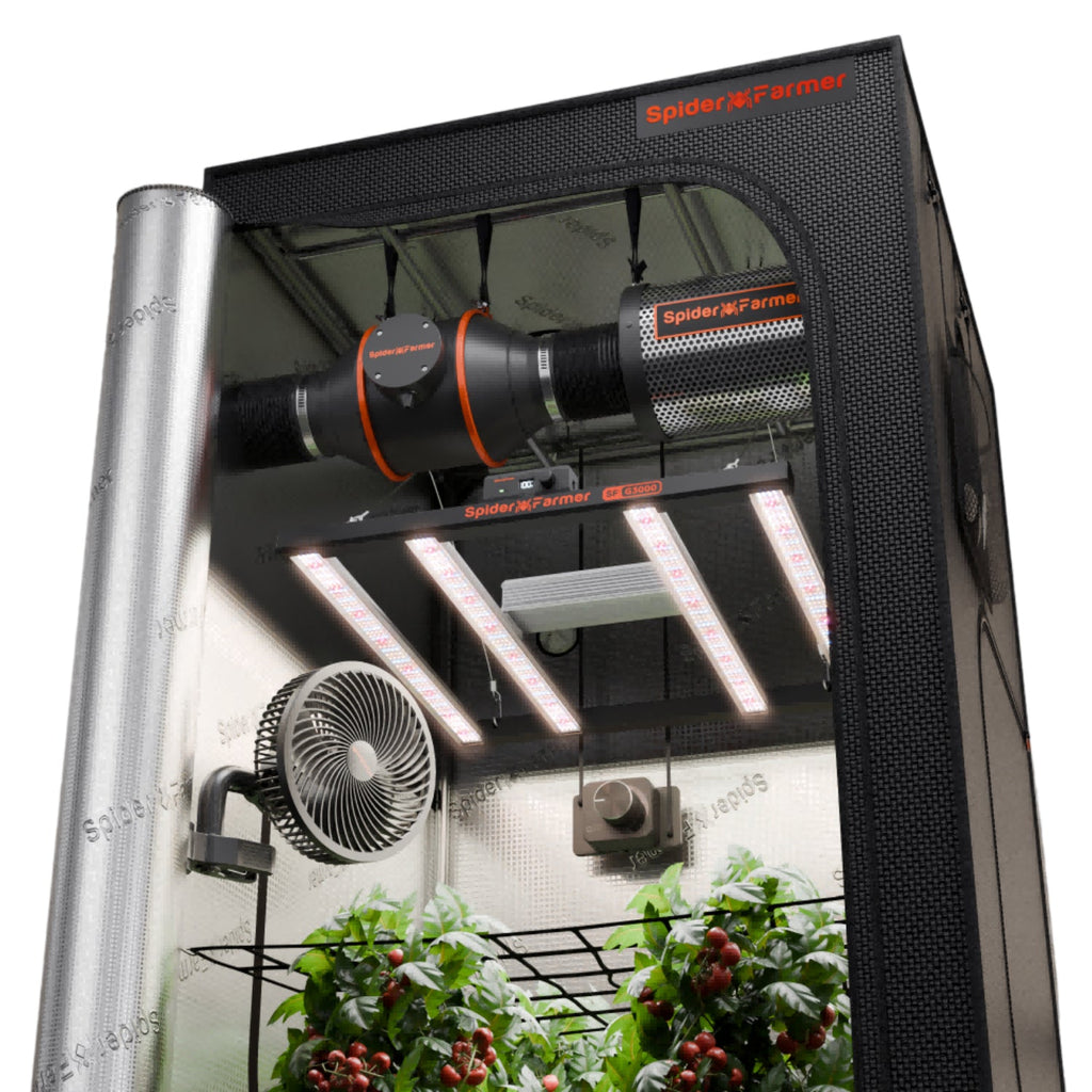 Spider Farmer Komplettset (90x90x180 cm) 300 Watt G3000 EVO LED – 1