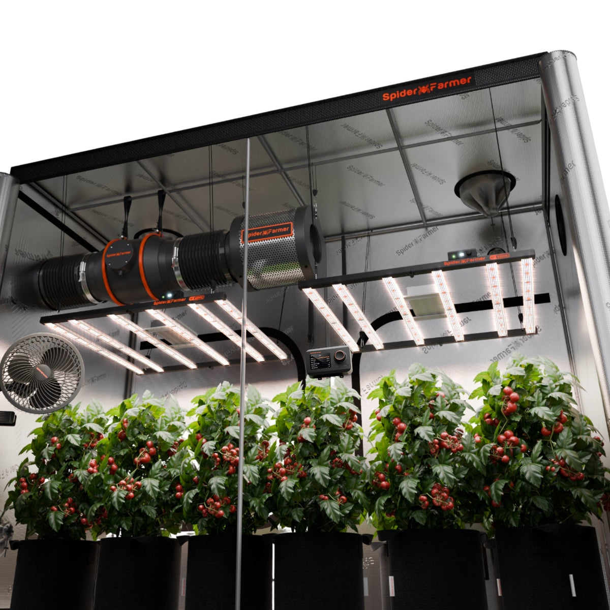 Spider Farmer Komplettset (240x120x200 cm) 960 Watt G5000 EVO LED mit GGS für smarte Steuerung – 1