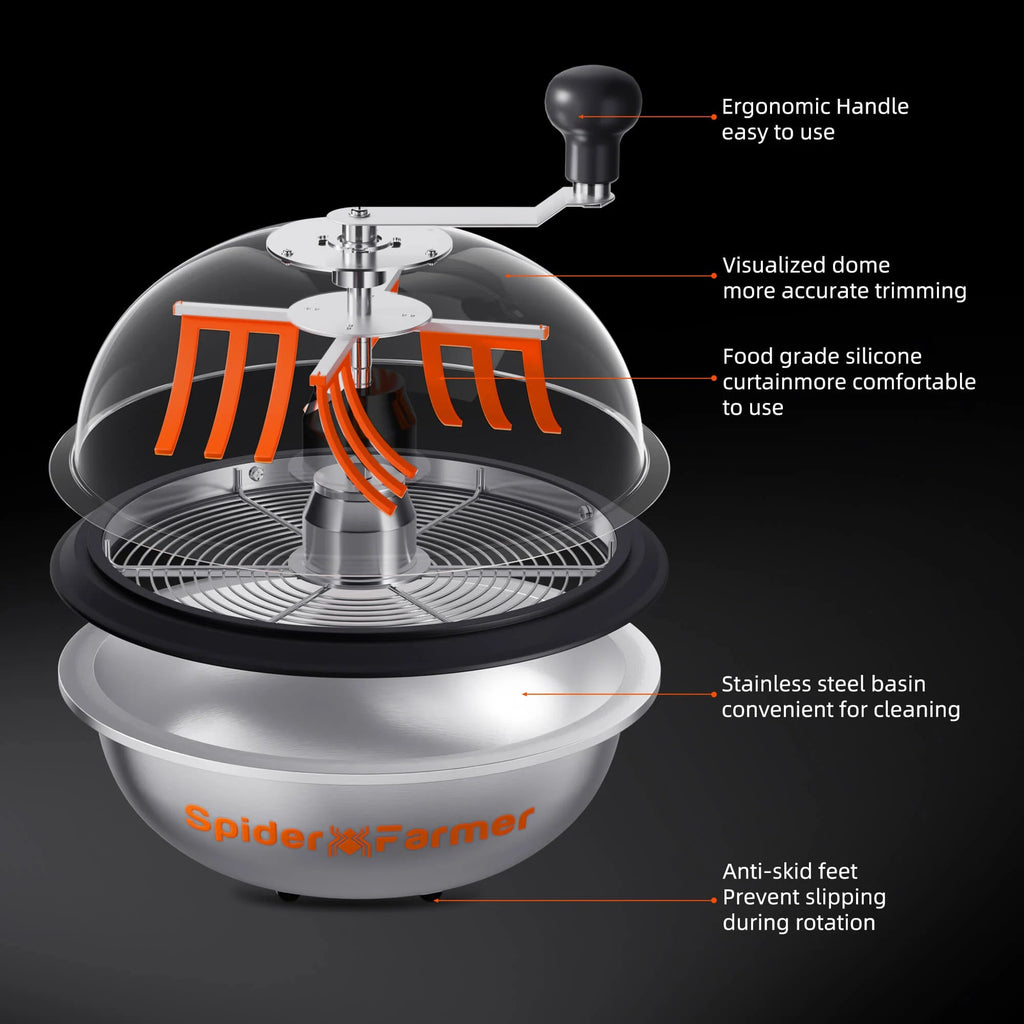 Spider Farmer Mechanische Trimmer-Maschine Ø 33 cm – 3