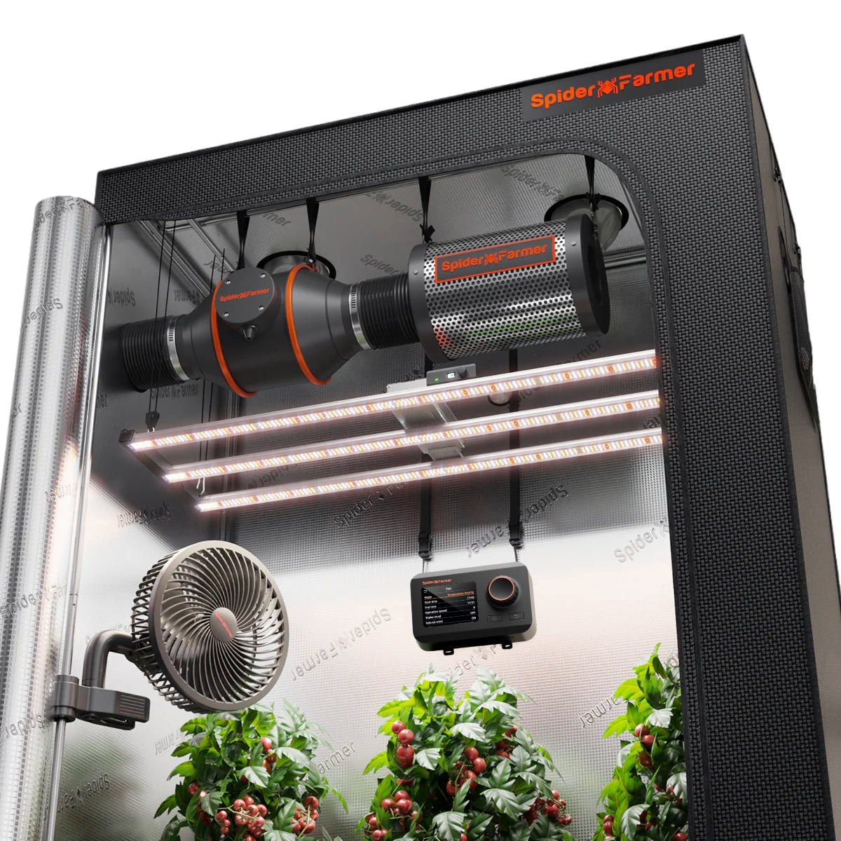 Spider Farmer Komplettset (140x70x200 cm) 320 Watt SE4500 EVO LED mit GGS für smarte Steuerung – 1