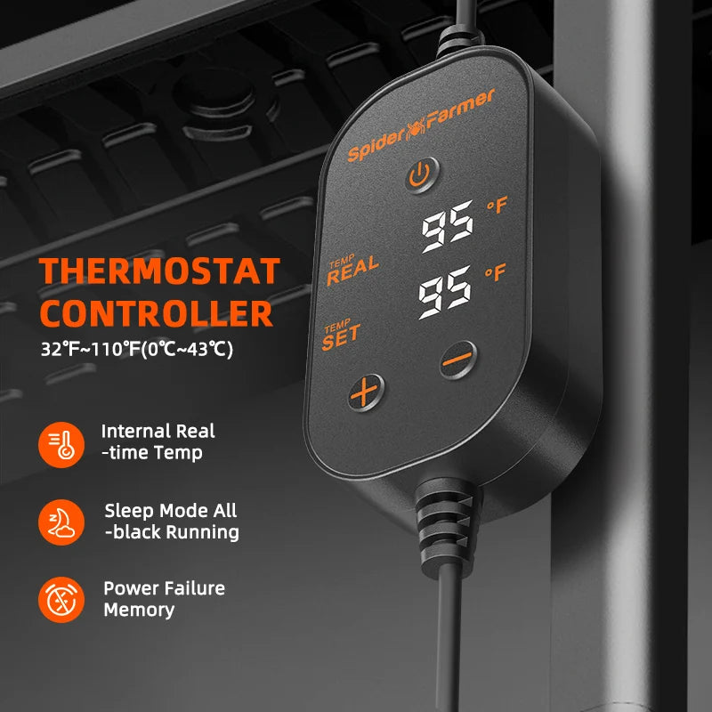 Spider Farmer Heizmatte 52x25 cm mit Thermostat 20 Watt – 2