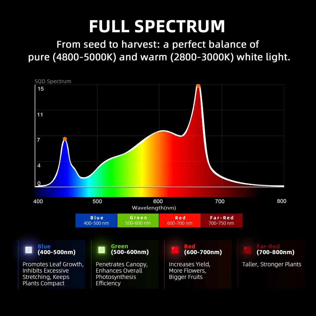 Spider Farmer Hydroponik (DWC) Komplettset (120x120x200 cm) 480 Watt G5000 EVO LED mit GGS für smarte Steuerung und 4 Töpfen – 13