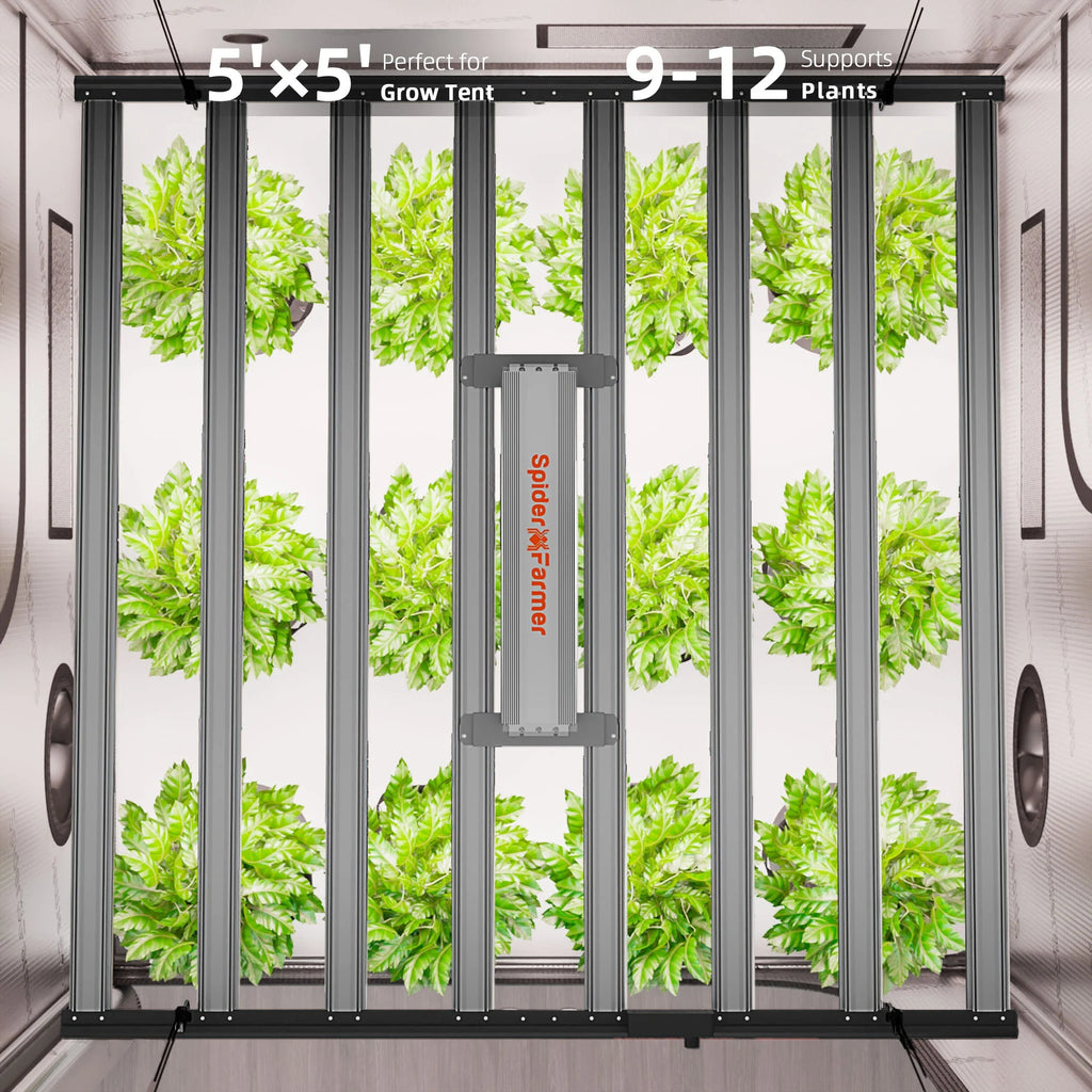 Spider Farmer Komplettset (300x150x200 cm) 2000 Watt G1000W EVO LED mit GGS für smarte Steuerung – 13