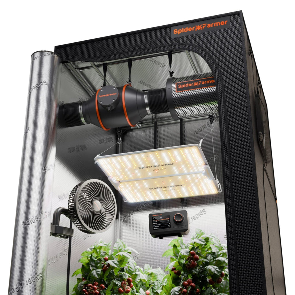 Spider Farmer Komplettset (90x90x180 cm) 200 Watt SF2000Pro EVO LED mit GGS für smarte Steuerung – 1