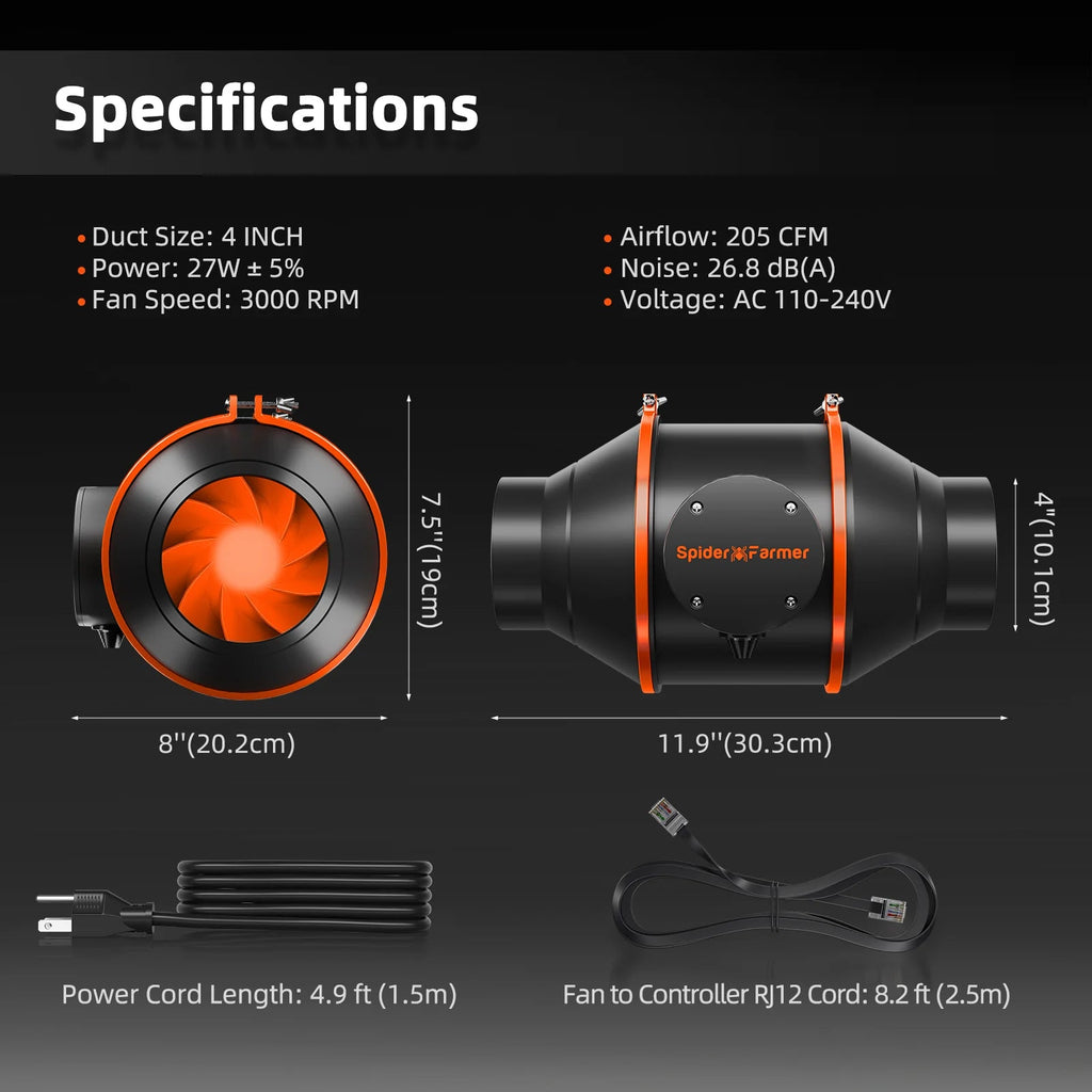 Spider Farmer Hydroponik (DWC) Komplettset (70x70x160 cm) 150 Watt G1500 EVO LED mit GGS für smarte Steuerung und 2 Töpfen – 19