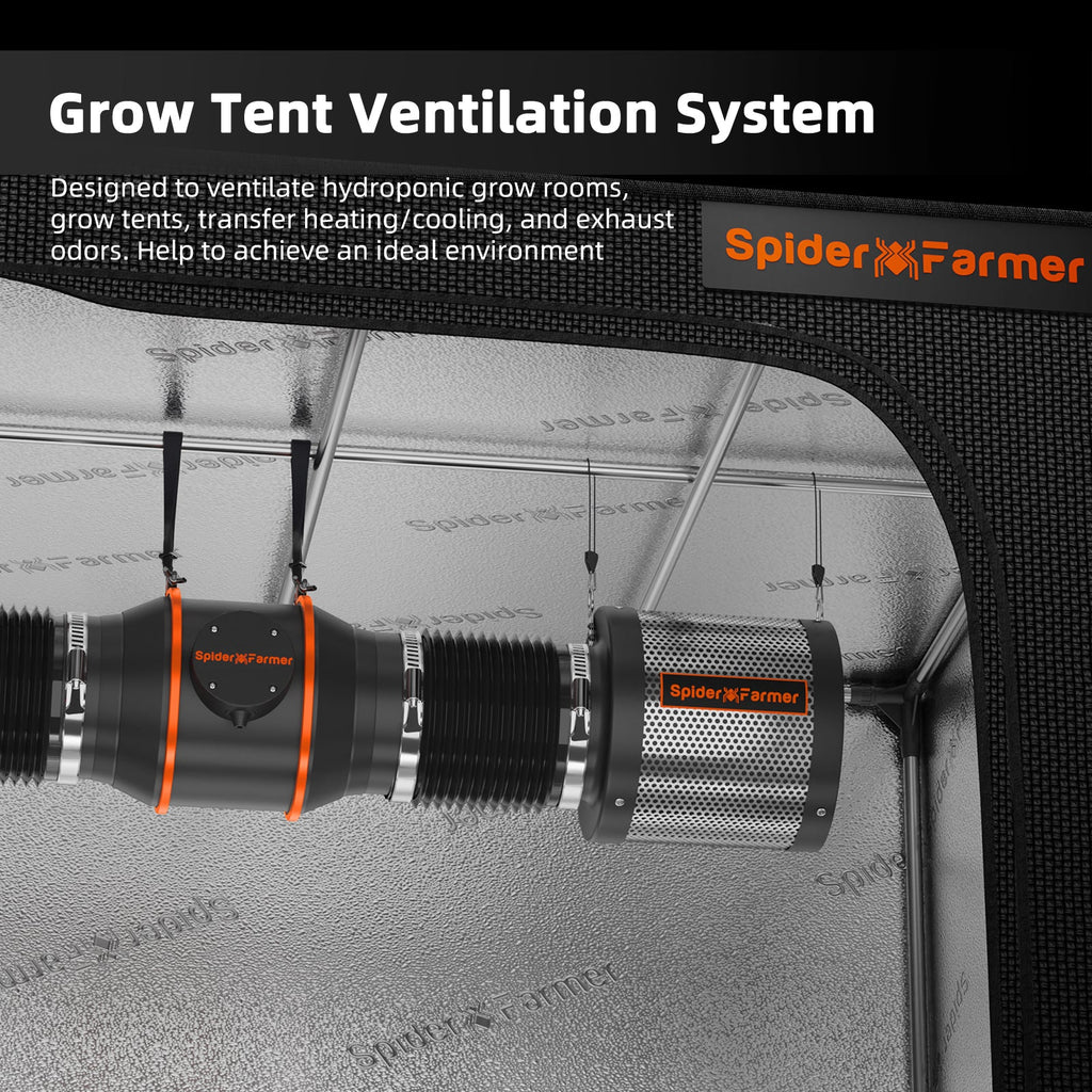 Spider Farmer Smartes Abluftset mit GGS Klimasteuerung bis 686 m³/h – 15