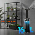 Spider Farmer Luftbefeuchter mit 4 Nebelstufen und 16 Liter Tank – 5