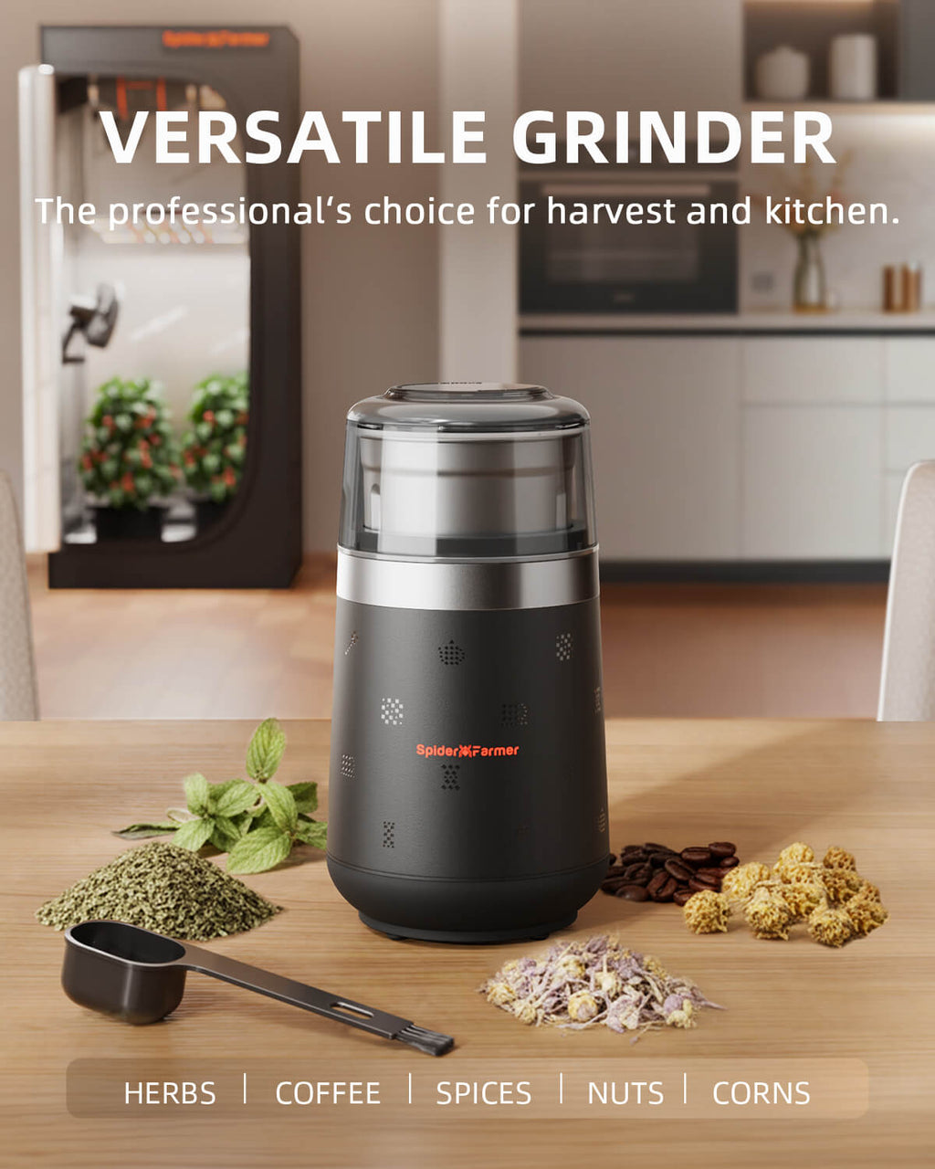Spider Farmer Elektrischer Grinder Ø 125 mm – 6