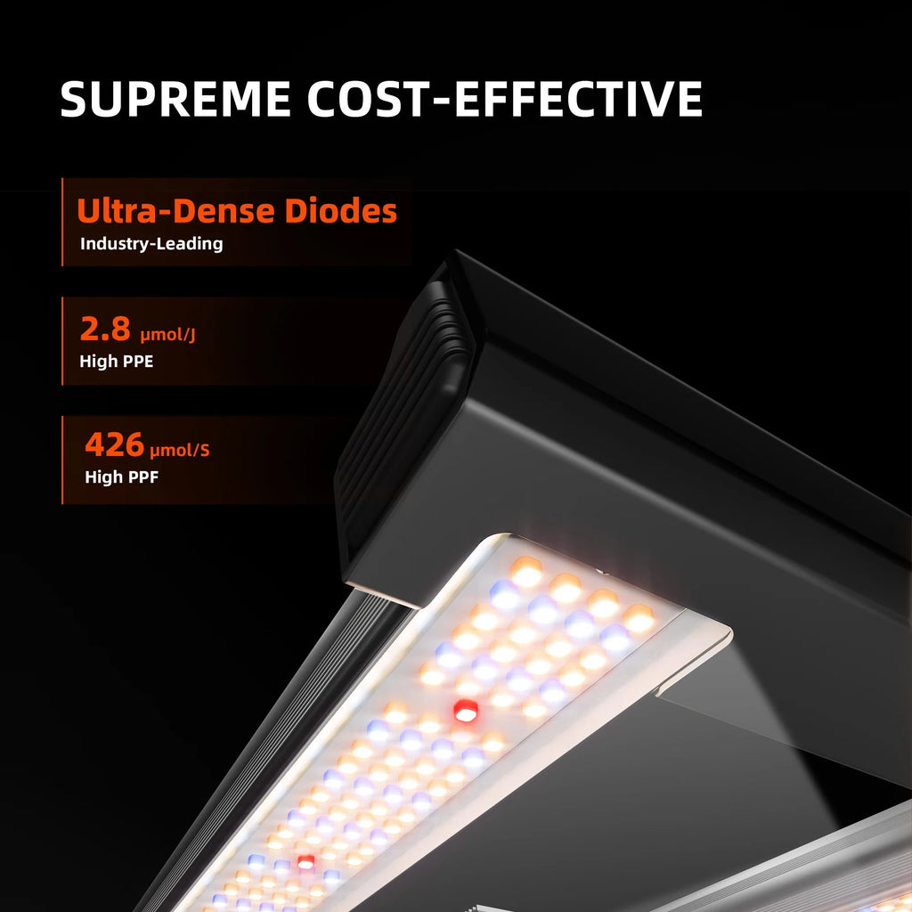 Spider Farmer Hydroponik (DWC) Komplettset (70x70x160 cm) 150 Watt G1500 EVO LED mit GGS für smarte Steuerung und 2 Töpfen – 11