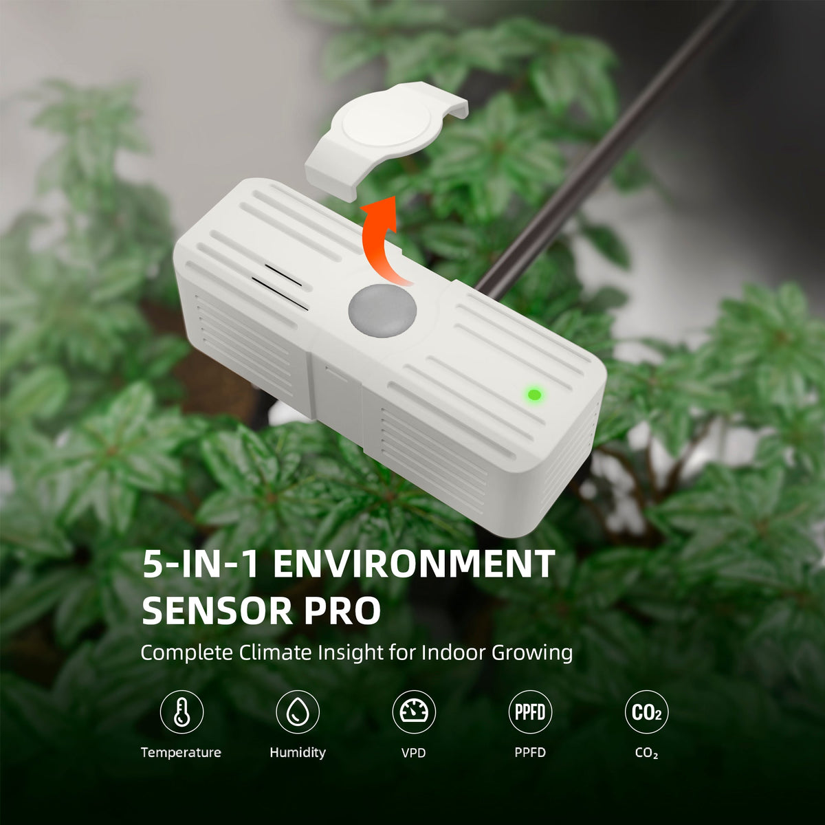 Spider Farmer 5-in-1 Sensor für Temperatur, RLF, CO₂ VPD und PPFD – 2