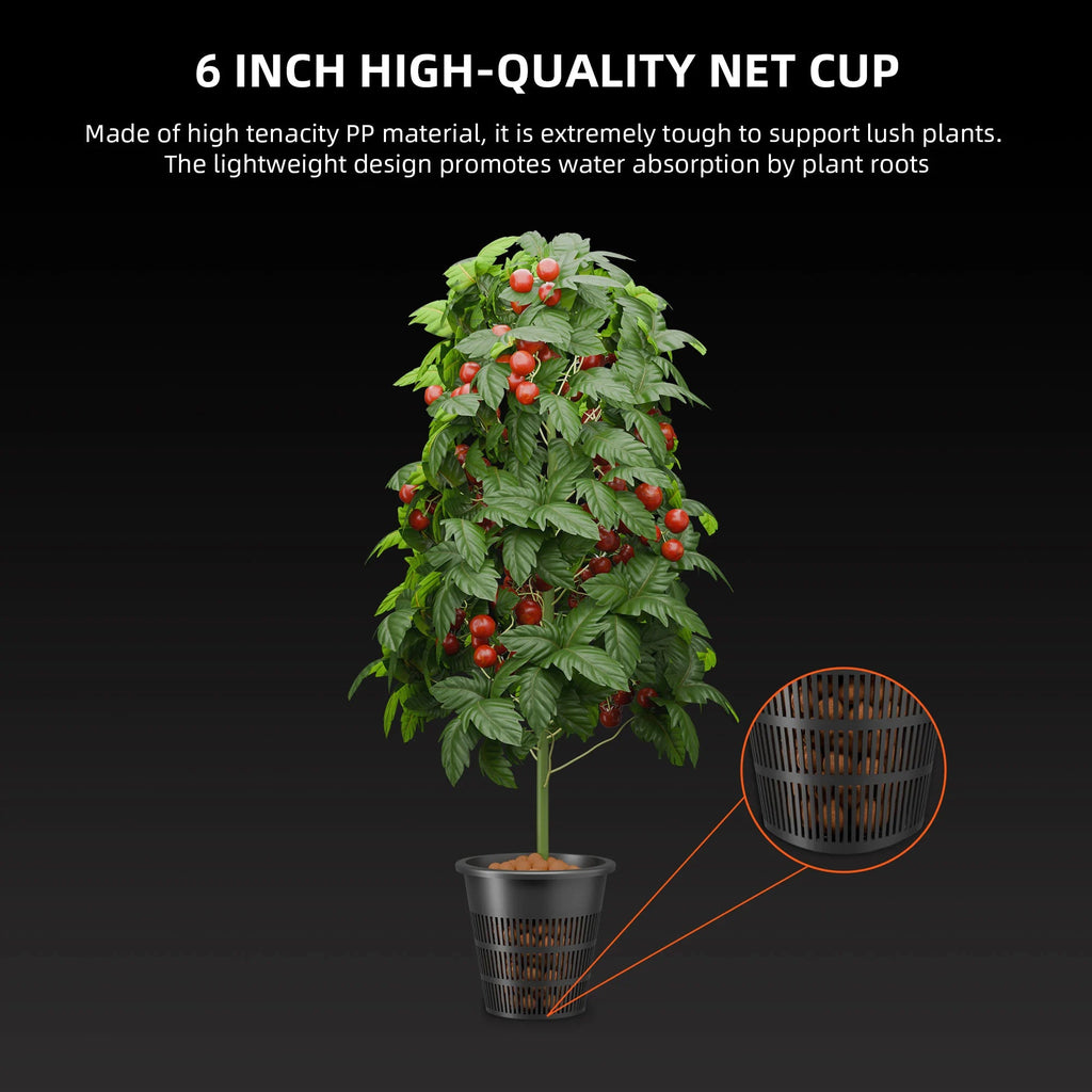 Spider Farmer Hydroponik (DWC) Komplettset (120x120x200 cm) 480 Watt G5000 EVO LED mit GGS für smarte Steuerung und 4 Töpfen – 9