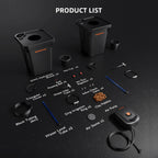 Spider Farmer Hydroponik (DWC) Komplettset (70x70x160 cm) 150 Watt G1500 EVO LED mit GGS für smarte Steuerung und 2 Töpfen – 3
