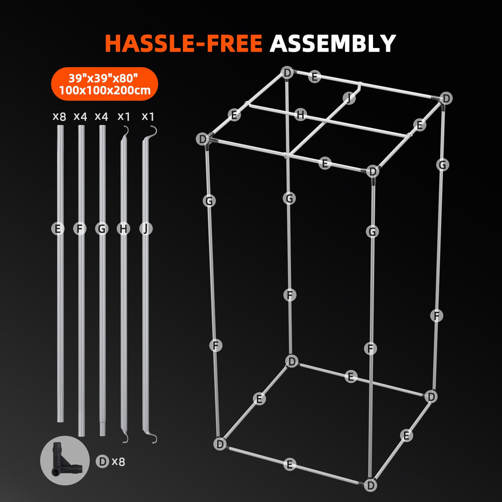 Spider Farmer Growbox (100x100x200 cm) – 9