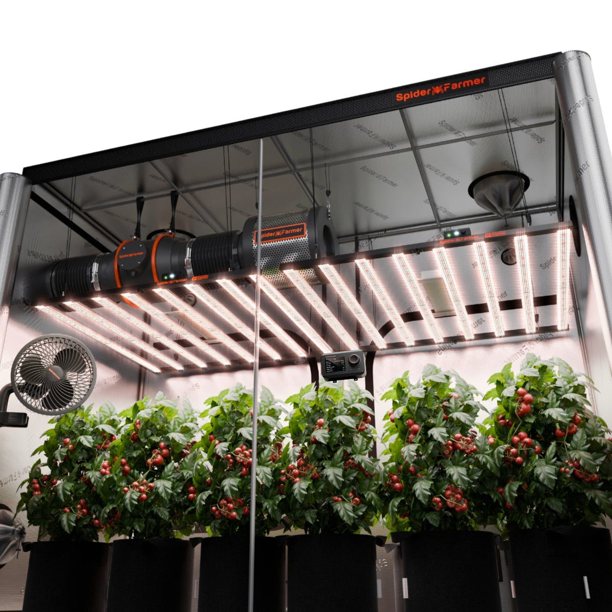 Spider Farmer Komplettset (300x150x200 cm) 2000 Watt G1000W EVO LED mit GGS für smarte Steuerung – 1