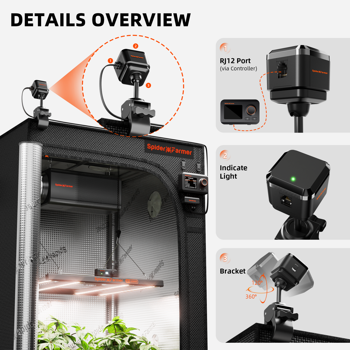 Spider Farmer GGS IR Air Conditioner Companion smarte Infrarot-Klimaanlagensteuerung – 5