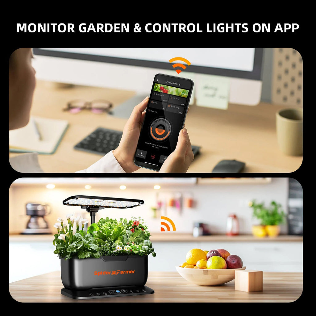 Spider Farmer SmartG12 Hydroponik-Garten mit App-Steuerung – 9