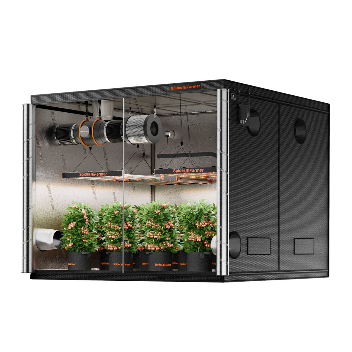 Spider Farmer Komplettset (240x240x200 cm) 1920 Watt SE5000 EVO LED mit GGS für smarte Steuerung – 1
