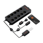 Spider Farmer GGS AC10 Smarte Steckdosenleiste mit Temperatur-, Feuchtigkeits- und Lichtsensor – 1