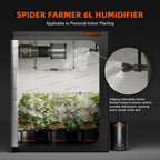 Spider Farmer Komplettset (90x90x180 cm) 300 Watt SE3000 EVO LED mit GGS für smarte Steuerung und Luftbefeuchter – 4